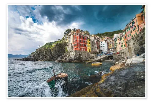 Riomaggiore during a storm de Chiara Salvadori