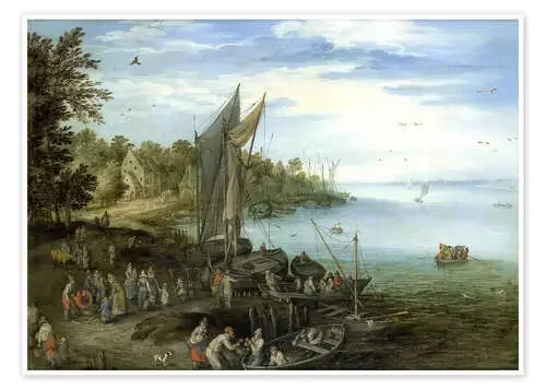 River bank de Jan Brueghel d.Ä. Master Collection