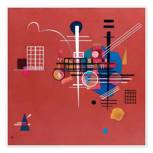 Rojo opaco de Wassily Kandinsky Master Collection