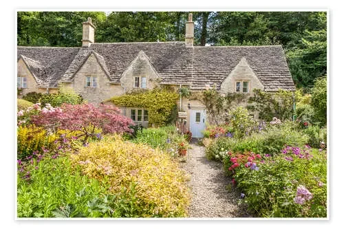 Romantic Cottage garden in the Cotswolds (England) de Christian Müringer
