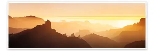 Roque Bentayga y Tenerife con montaña del Teide, Gran Canaria de Markus Lange
