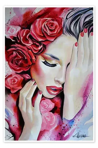Ruby Red Roses de EllectraArt