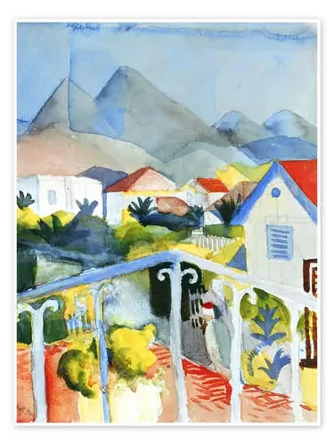 Saint Germain cerca de Túnez de August Macke ARTOTHEK