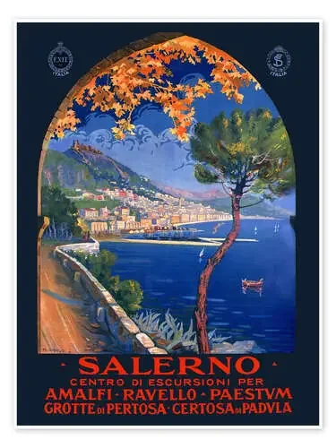 Salerno, Italia de Vintage Travel Collection
