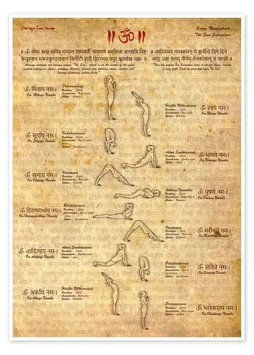 Saludo al sol, yoga de Sharma Satyakam