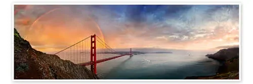 San Francisco Golden Gate with rainbow de Michael Rucker