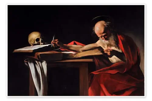 San Jerónimo escribiendo de Michelangelo Merisi (Caravaggio) Master Collection