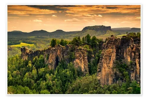 Sandstone mountains Saxon Switzerland de Reiner Würz