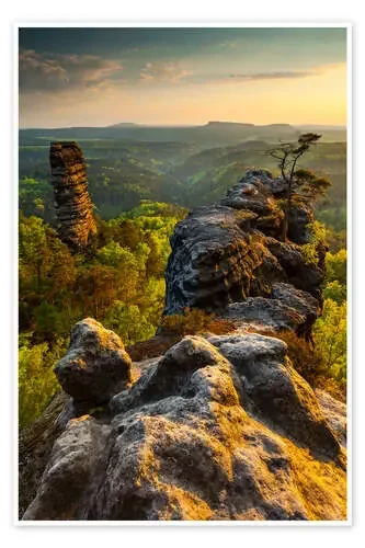 Saxon Switzerland – Sunset de Mikolaj Gospodarek