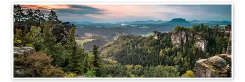 Saxon Switzerland in autumn, Saxony, Germany de Jan Christopher Becke