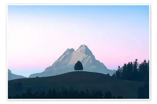 Schreckhorn and a lonely tree de Roberto Sysa Moiola