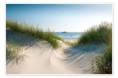 Seascape with ship de Reiner Würz