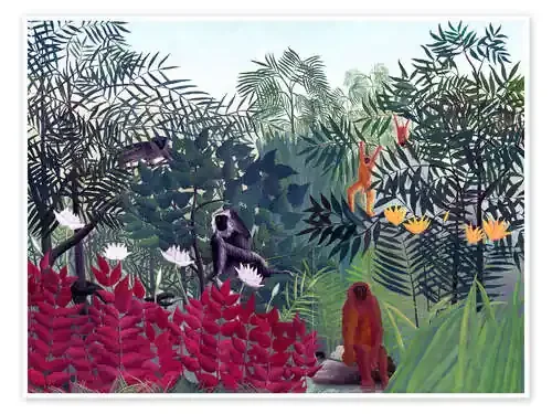 Selva con monos de Henri Rousseau Bridgeman Images