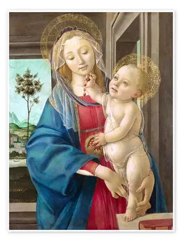 Señora con una granada de Sandro Botticelli Master Collection