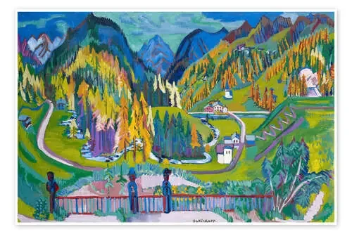 Sertigtal en otoño de Ernst Ludwig Kirchner Master Collection
