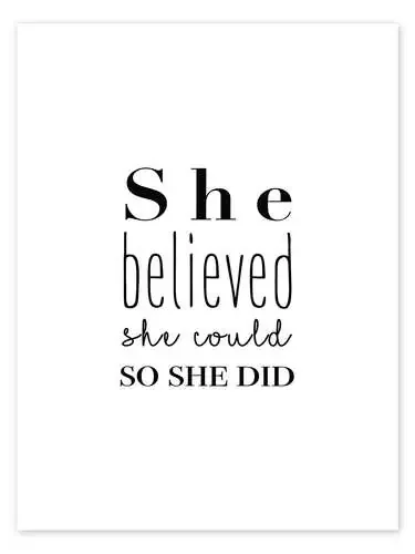 She believed (inglés) de Finlay and Noa