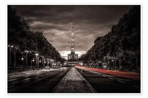 Siegessäule Berlin by Night de Sören Bartosch