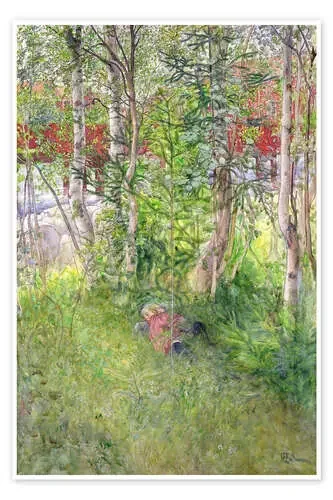 Siesta por la tarde al aire libre de Carl Larsson Bridgeman Images