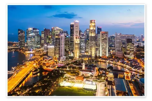 Singapore skyline at night de Matteo Colombo