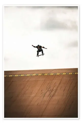 Skateboard flying de Flo Klein