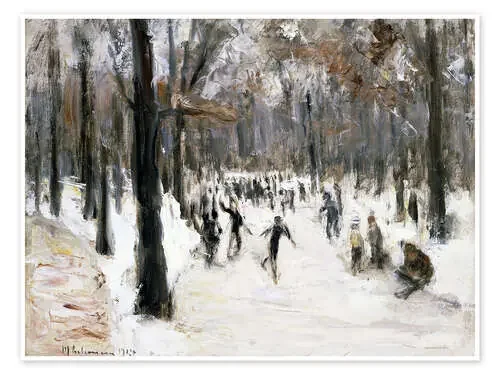Skaters in Tiergarten park de Max Liebermann ARTOTHEK