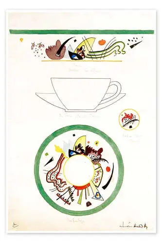 Sketch for a cup and saucer de Wassily Kandinsky akg-images