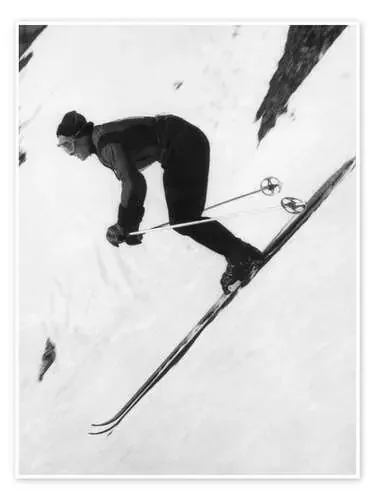 Ski Racer Walter Schuster de Vintage Ski Collection akg-images