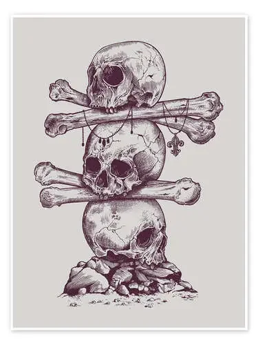 Skull totem de Rachel Caldwell