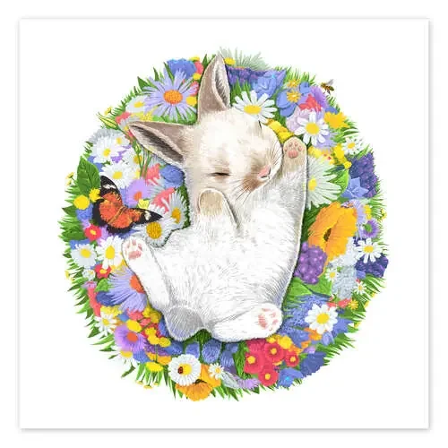 Sleeping Baby Rabbit de Nikita Korenkov