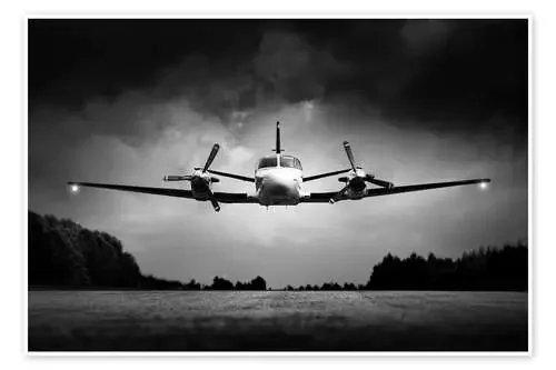 Small airplane landing de Johan Swanepoel