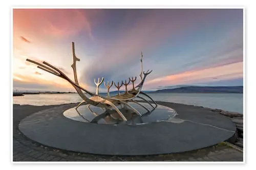 Solfar Suncraft Skulptur, Reykjavik de Dieter Meyrl