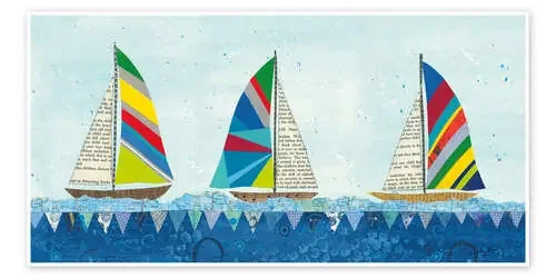 Spinnaker del arco iris V de Courtney Prahl Wild Apple Graphics