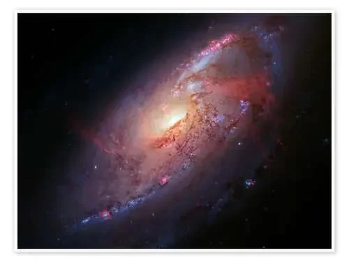 Spiral galaxy M106 de Robert Gendler Science Photo Library