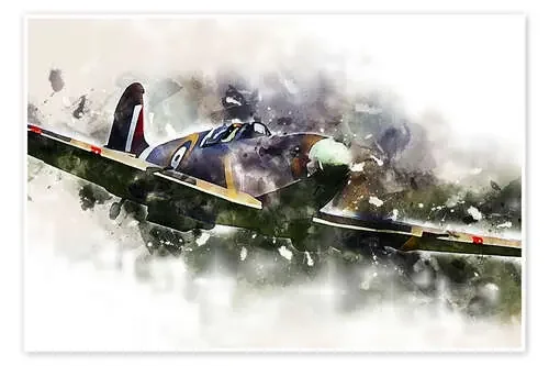 Spitfire de airpowerart