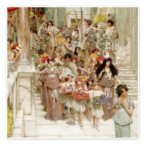 Spring (detail) de Lawrence Alma-Tadema Master Collection