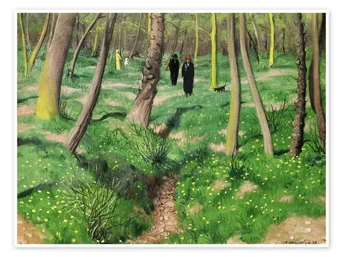 Spring undergrowth (Sous Bois de printemps) de Félix Édouard Vallotton ARTOTHEK
