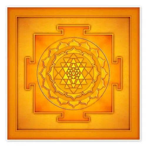 Sri Yantra dorado de Dirk Czarnota