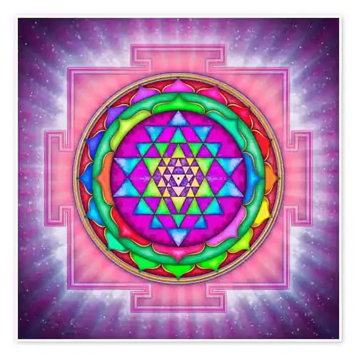 Sri Yantra resplandeciente de Dirk Czarnota