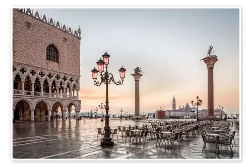 St. Mark‘s square in Venice during sunrise de Dieter Meyrl