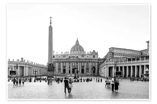 St. Peter‘s Square in Rome, b/w de HADYPHOTO