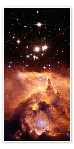 Star Cluster Pismis 24 Above the Nebula NGC 6357, HST, 2007 de NASA Science Photo Library