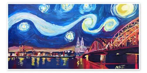 Starry Night in Cologne – Van Gogh inspirations de M. Bleichner