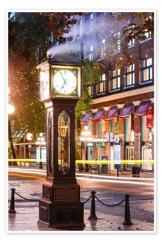 Steam clock in Gastown, Vancouver, Canada de Matteo Colombo