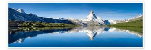 Stellisee and Matterhorn near Zermatt in the Swiss Alps de Jan Christopher Becke