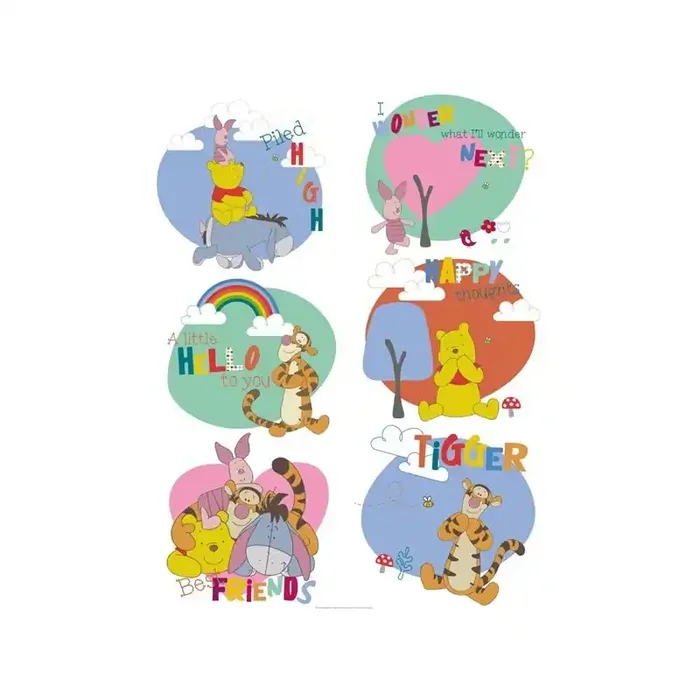 STICKER DISNEY WINNIE POOH THINKING DK-1770