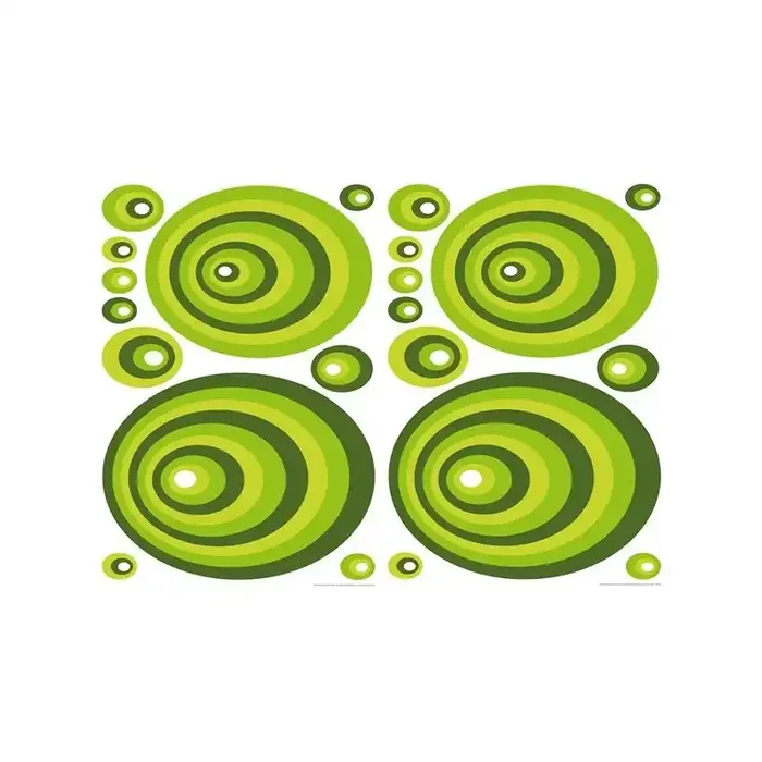 Sticker Green Ovals 74105