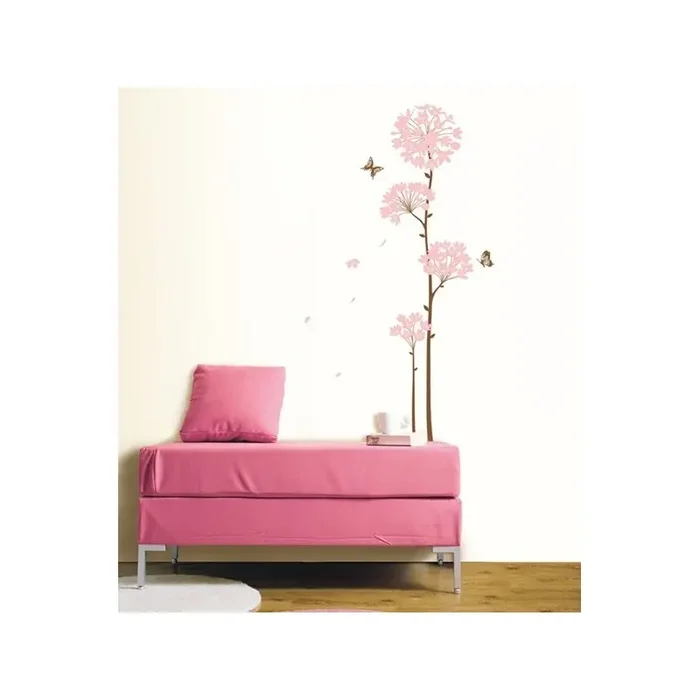 STICKER LONG STEM PINK FLOWER DS-08242