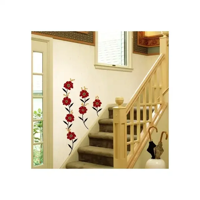 STICKER RED BEADS FLOWERS DP-08059