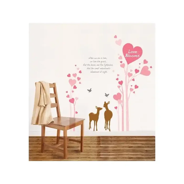 STICKER SPRING BIRD & CAGE IN TREE DP-60015