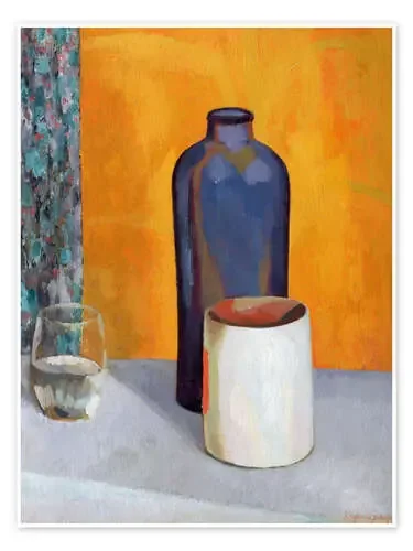 Still Life with a Blue Bottle de Roger Fry Bridgeman Images